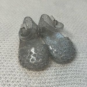 Old Navy - Clear Glitter Jelly Sandals - Size 3